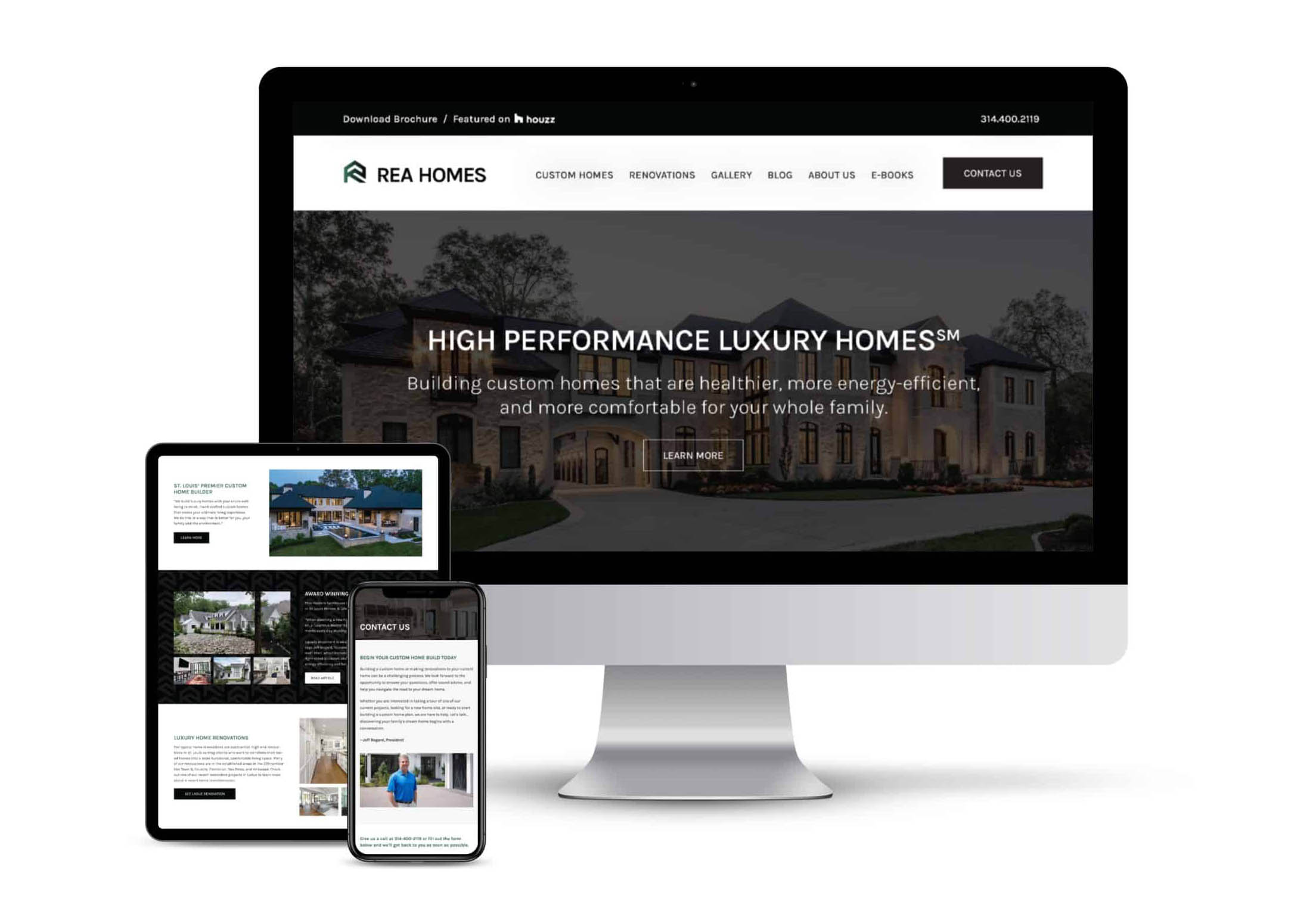 REA Homes New Website Design