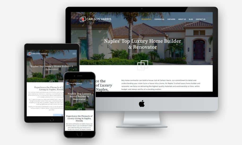 Home builder website