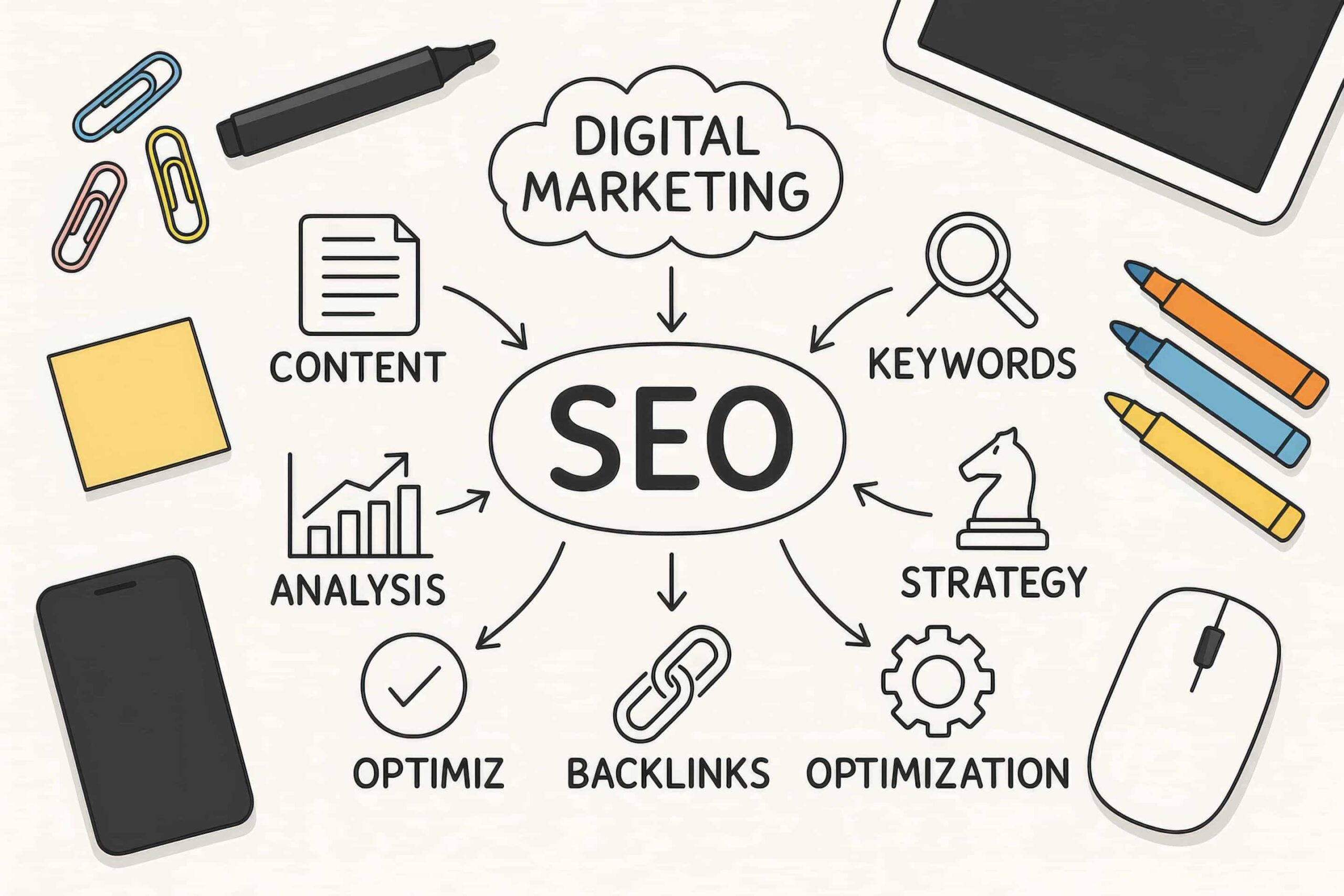 is keywords and seo the same thing?