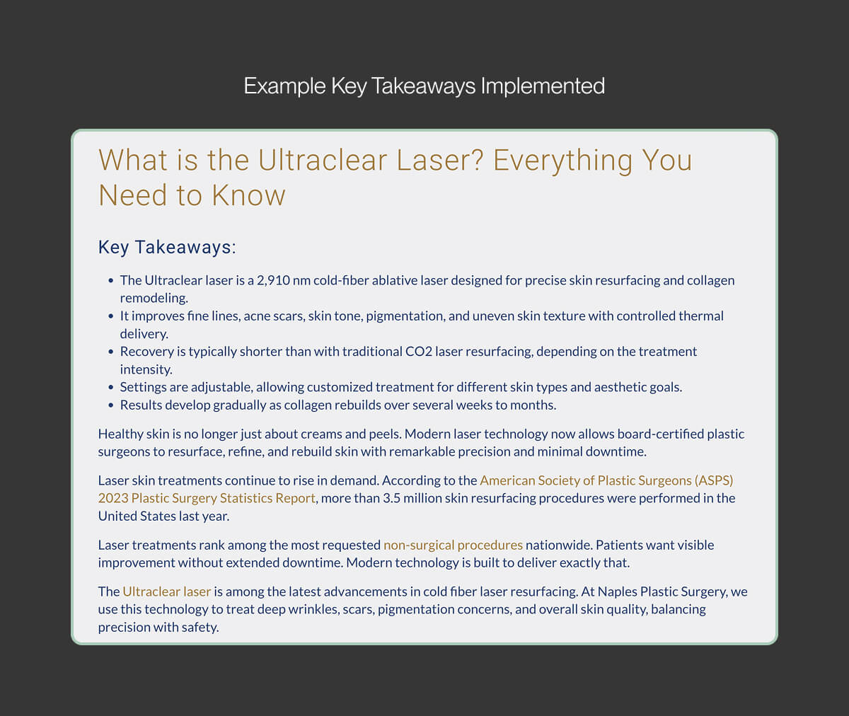 Client blogs with tactics implemented