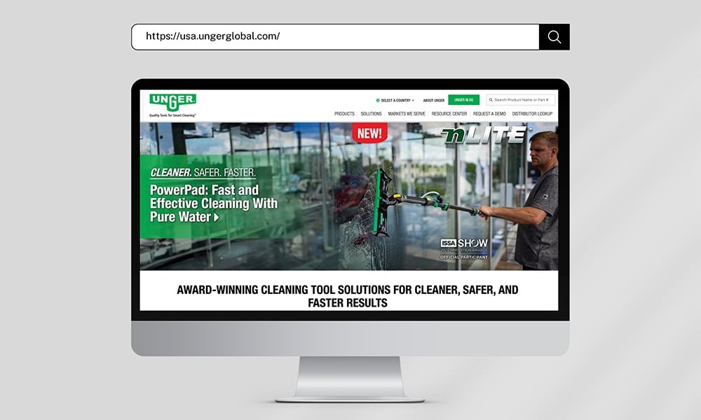 Unger website mockup featured image