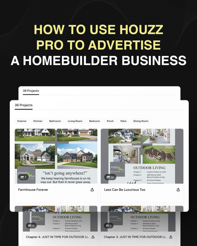 How To Use Houzz Pro to Advertise a Homebuilder Business