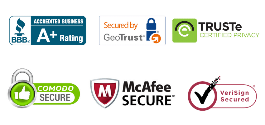 B2B conversion optimization tactic - security badges