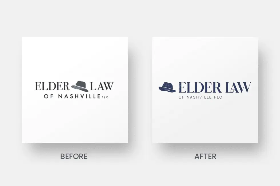 Elder Law Logo Before and After