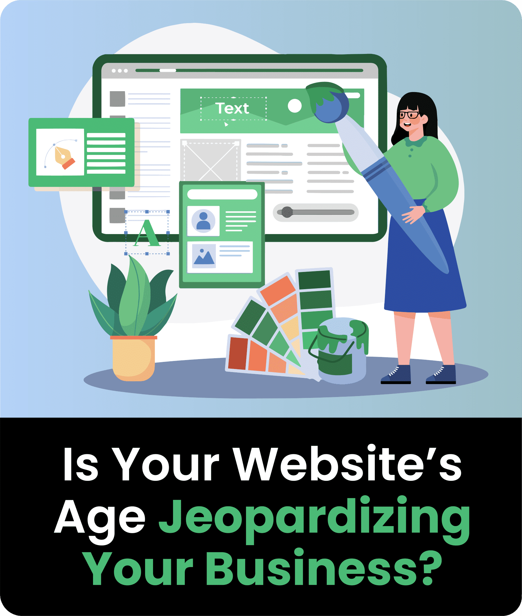 Is your website’s age jeopardizing your business graphic